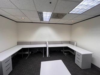 Ethospace Team Benching Stations L shape 6’x6’ all to wall Any Size