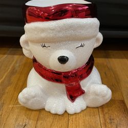 Sparkly Polar Bear Bath & Body Works 3-Wick Candle Holder