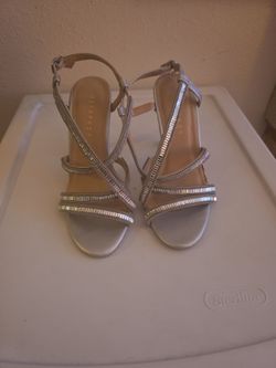 Silver heels for girls