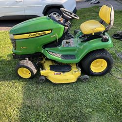John Deere X360. Cab Snow Blower