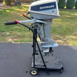 Evinrude 8 HP outboard boat motor