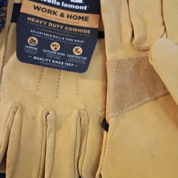 Wells Lamont Heavy Duty Cowhide  Gloves  New 