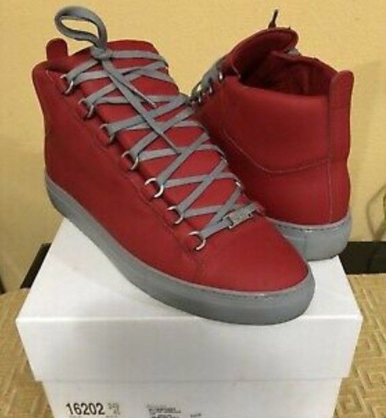 Men's Balenciaga Arena High Top SIZE 10.5 EUR 43 Red BAPE SUPREME NORTHFACE