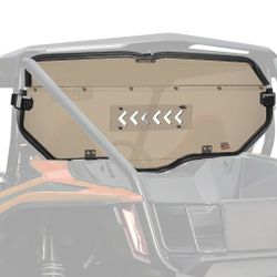 KEMIMOTO 2-IN-1 UTV Sliding-Vent Rear Window Compatible with Talon 1000X 1000R 2019-2025 UV-Proof Heavy Duty PC Material Full Back Window (Tinted)
