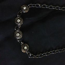 Black/ Silver 19" Necklace