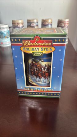 2002 Budweiser holiday stein
