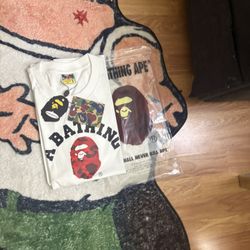 White And Red Bape T Shirt