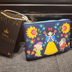 Snow White Seven Dwarves Card Holder Loungefly Wallet Coin Purse Pouch

