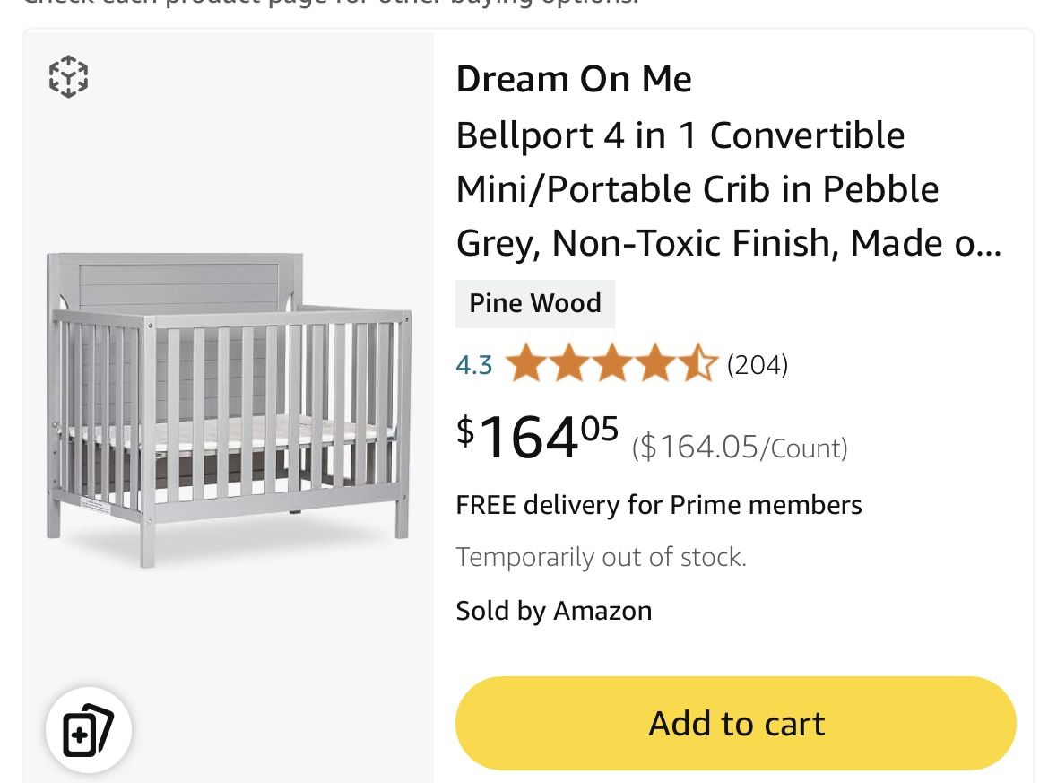 Crib And Matress