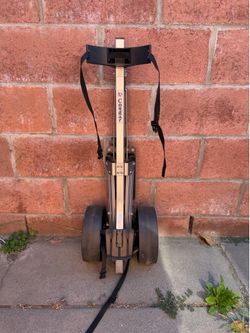Cougar Golf Push Pull Cart, Collapsable, Black & Gray, 2 Wheeled