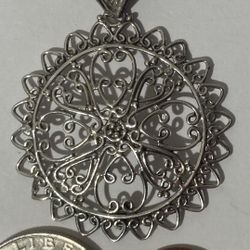 Vintage Sterling Silver Pendant 