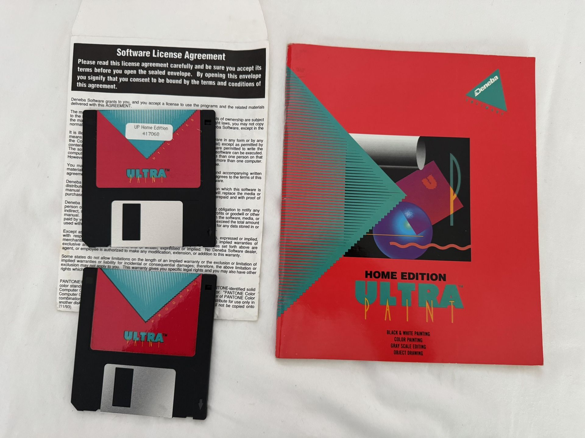 Rare Macintosh Ultra Paint Home Edition Graphics Software v1.01 + Manual