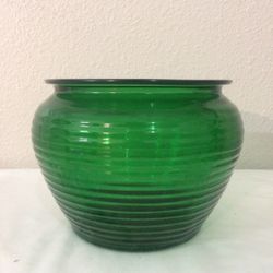Green Glass Vase 