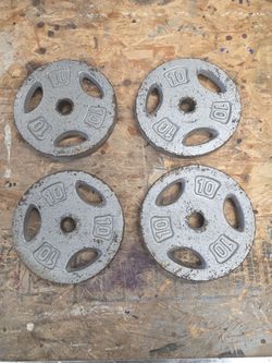 10lbs Standard 1" easy grip weights