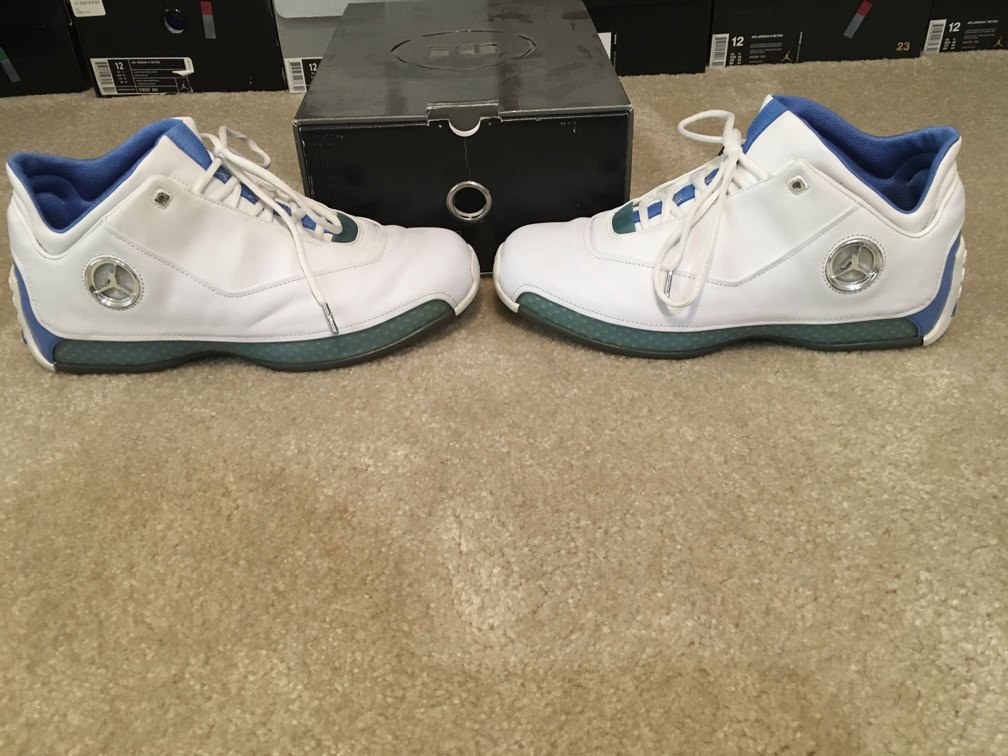 18 White Jordan Retro 18 Blue Retro Jordan 18 Low White