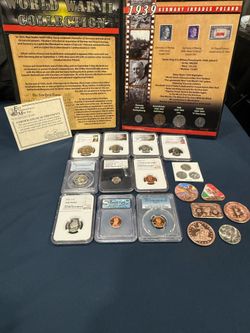 Gold, Silver, Cooper, Libertad lot World War Coins