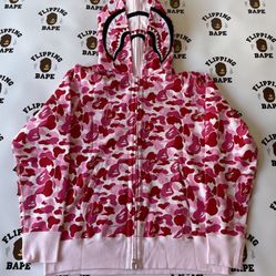 Double Hood Pink Bape (authentic) 