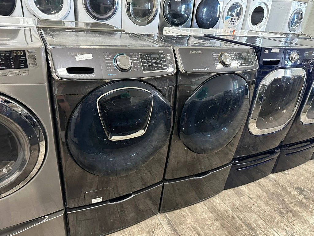 Samsung washer and dryer set electric with warranty