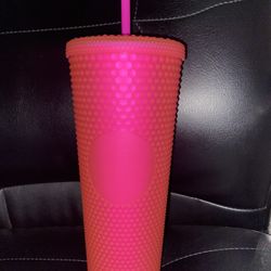 Pink Studded Starbucks Tumbler 