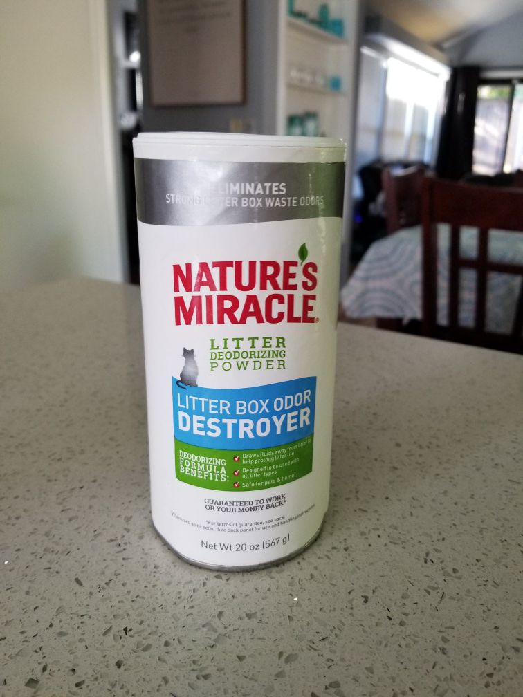 Nature's Miracle Cat and Kitten Litter Box Odor Destroyer Powder