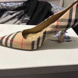 BURBERRY DAME PUMPS IN LINEN FOR WOMEN