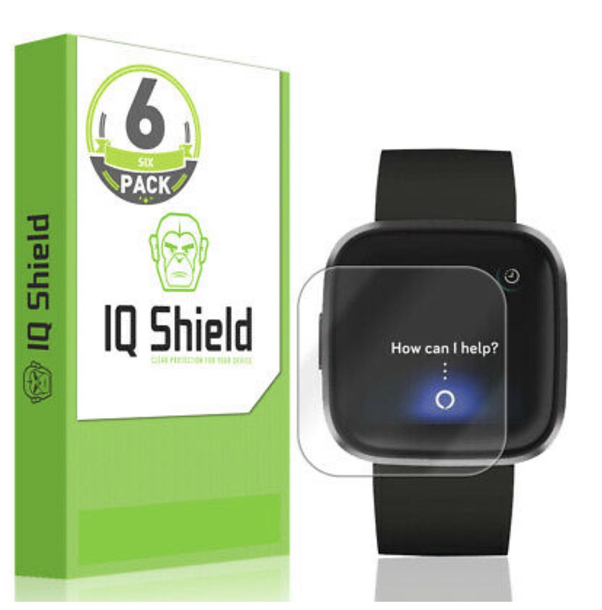 Fitbit 6x IQ Shield LIQuidSkin Screen Protector for Fitbit Versa 2