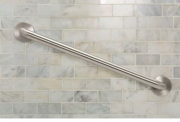 Brushed Nickel Bathroom Grab Bar