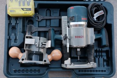 Bosch Fixed + Plunge Router Kit + bits