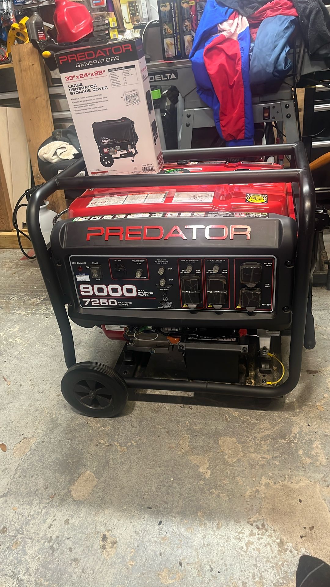 PREDATOR 9000 WATTS MAX STARTING WATTS