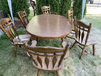 FREE- 7 Piece Solid Wood Dining Set