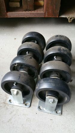 6" ridged caster