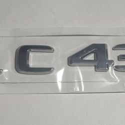 New OEM Chrome GLC 43 Letters For Mercedes /Rear Sign Badge Logo