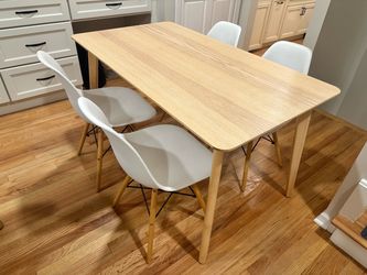 IKEA Lisabo dining table and 4 matching chairs