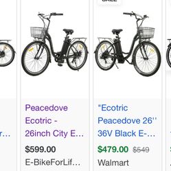 PEACEDOVE - 26INCH CITY E-BIKE