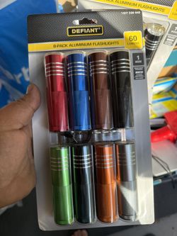 Defiant 60 Lumens Aluminum Flashlight (8-Pack)
