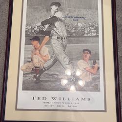 Ted Williams And Reggie Jackson Autograph Memorabilia