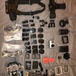 GoPro Hero 4 , Accessories & 64 Gb Micro SD card