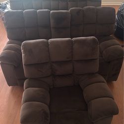 3 pieces all recliners