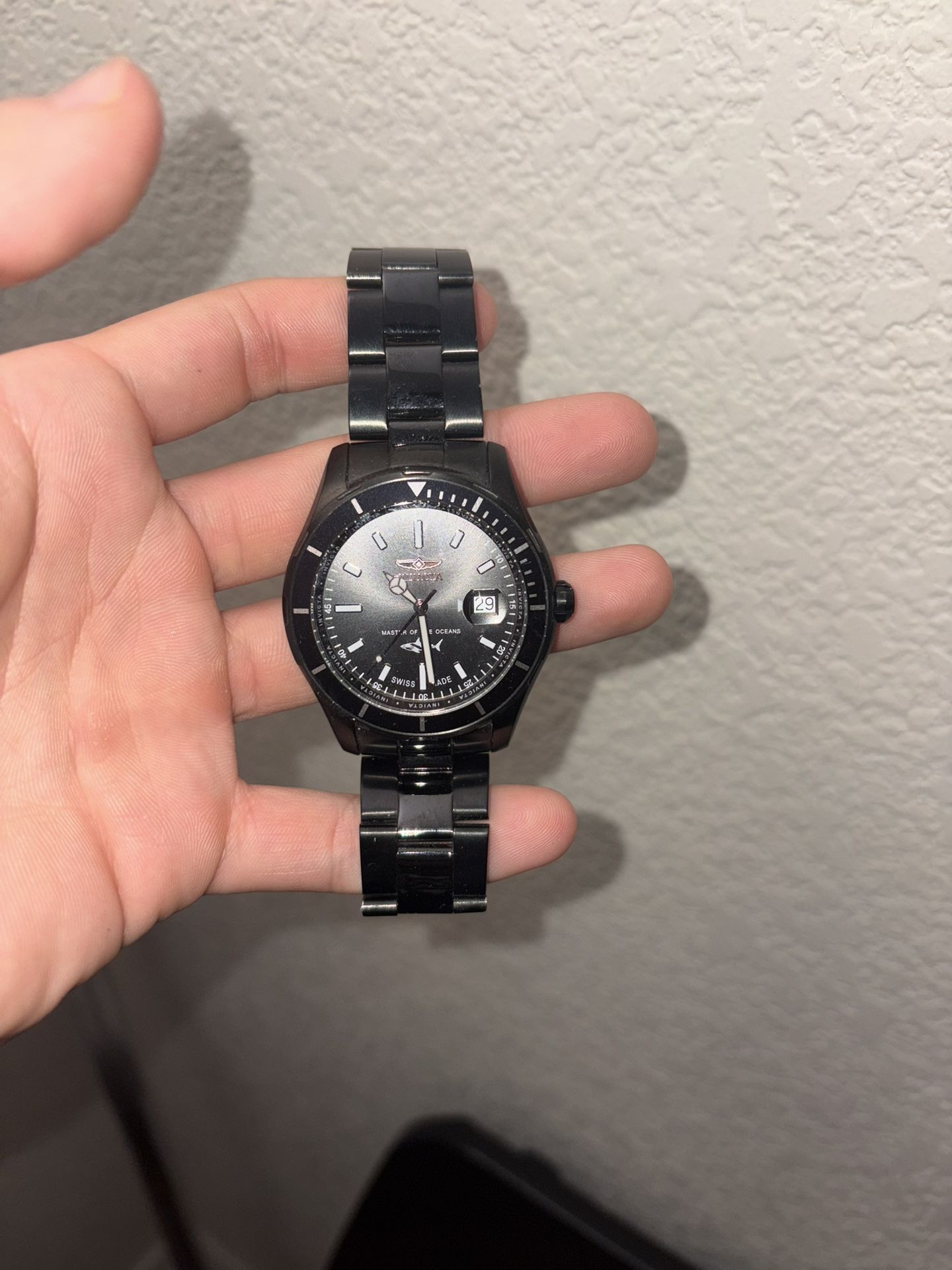 Invicta Watch All Black Tone
