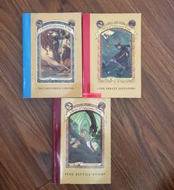 Three A Series of Unfortunate Events books