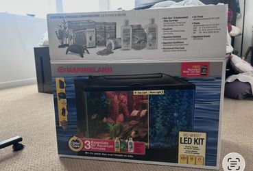 Marineland 10 Gallon Bio-Wheel Led Aquarium Kit 10 Gallon aquarium = 12"L x 20"W x 12"H