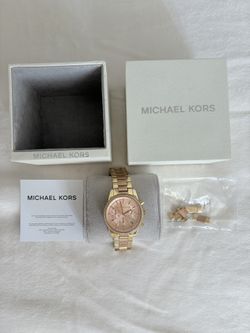 Michael Kors Ritz Chronograph Women’s Watch - MK6475 - Gold/Rose Gold Tone