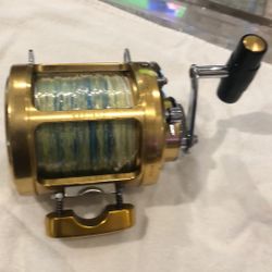 Penn INTERNATIONAL  II GOLD "50SW" TWO SPEED BIG GAME Fishing Reel with 130lb Spectra Line .