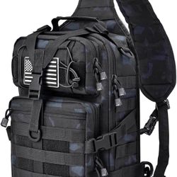 Tactical Sling Bag Pack Military Rover Shoulder Sling Backpack EDC Molle Assault Range Bag