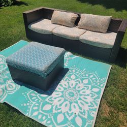 Wicker/resin Patio Set