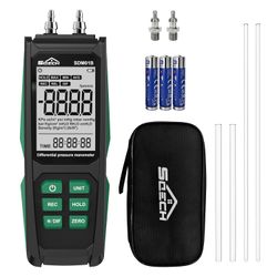 SQECH SDM01B Digital Manometer Gas Pressure Tester HVAC Differential Gauge NEW