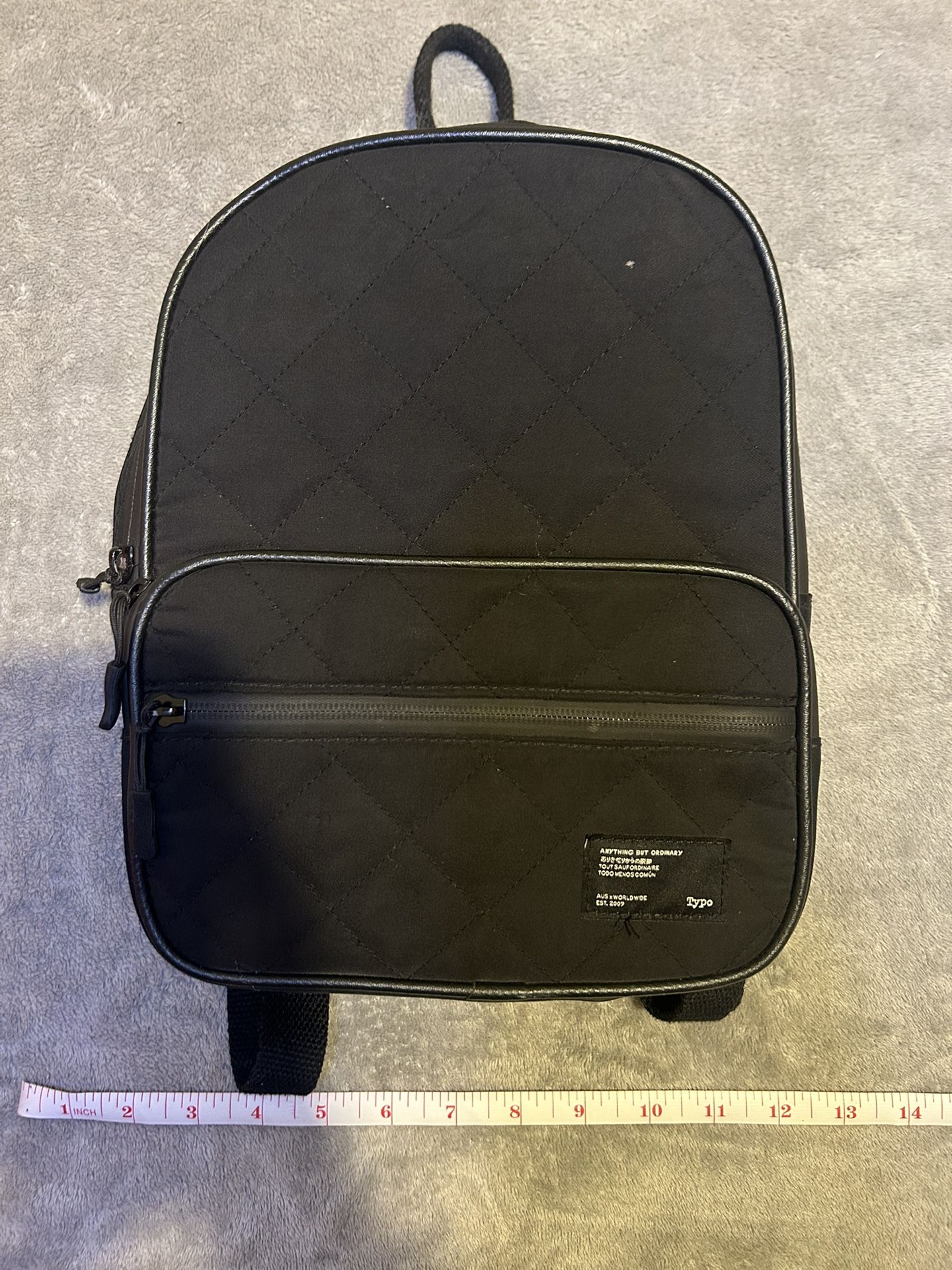 Typo Mini Quilted Material Backpack