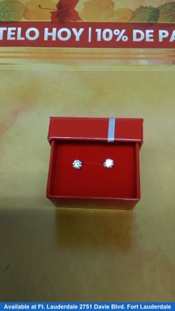 Double Stud Earring - Yellow Gold 14k (.585) 0.8 grams