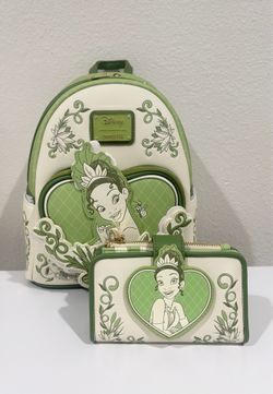 Loungefly The Princess and the Frog Tiana Bayou Mini Backpack & Wallet set
