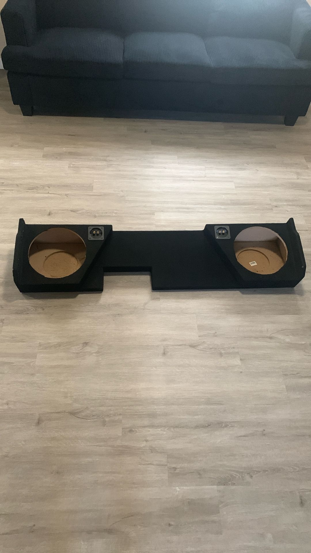 12 Inch Dual Subwoofer Box  Compatible With 2014-1018 Cab Truck